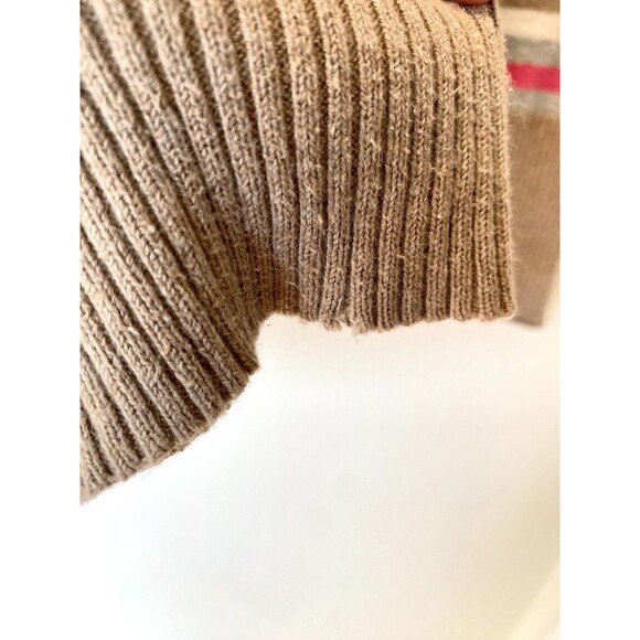 Aeropostale Y2K Striped Ribbed Sweater Top Womens Med V-neck Fitted Long Sleeve - Picture 6 of 9